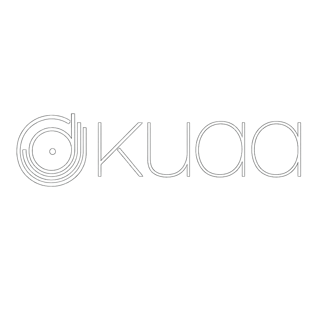 DJ Akuaa circular white logo